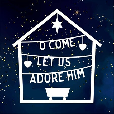 GB GIFTS Christmas Card, O Come Let Us Adore Him Matthew2-2, 6PK GB3318542